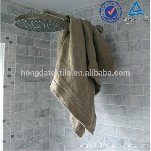 The thick and absorbent 100% flax linen spa towels